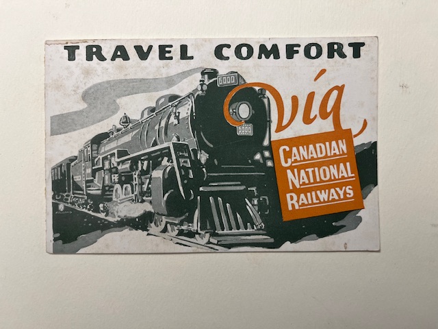 Travel Confort Via Canadian National Railways